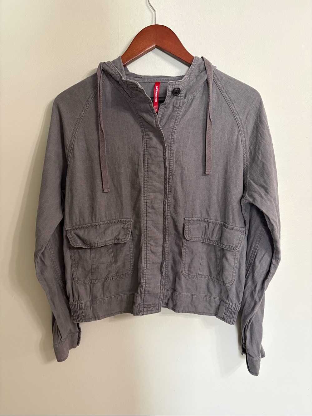 UNIONBAY Hooded Utility Jacket in Gray